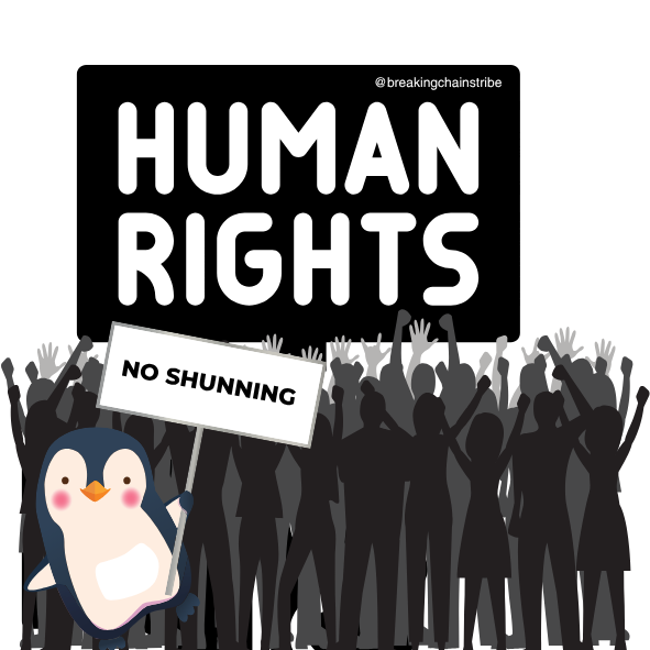 Oopsie - No Shunning Human Rights Sticker