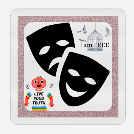 Live Your Truth - Vinyl Sticker (5cm x 5cm)