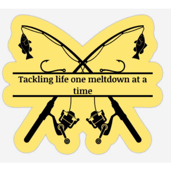 Tackle Life - Vinyl Sticker (5cmx5cm)